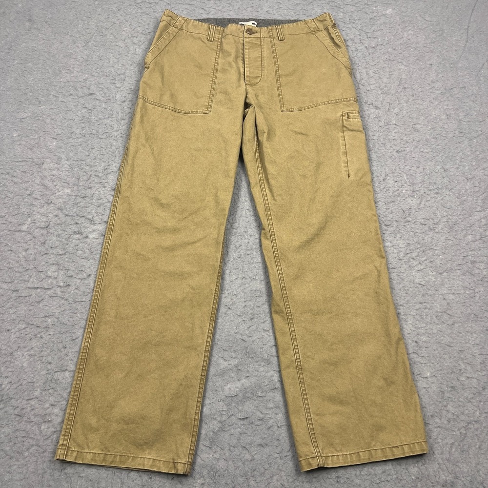 Carbon 2 Cobalt Workbench Pants‎ Men's 35 Khaki Button Fly Cargo Rugged Workwear